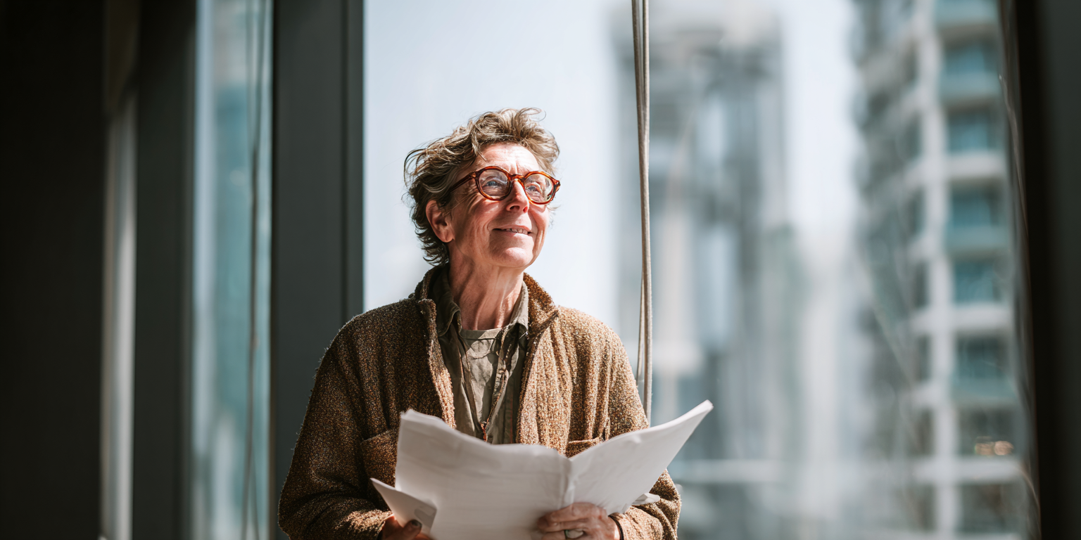 Confident writer reviewing feedback