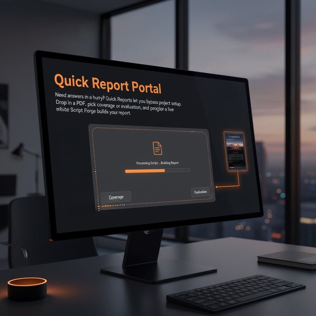 Quick report feature preview